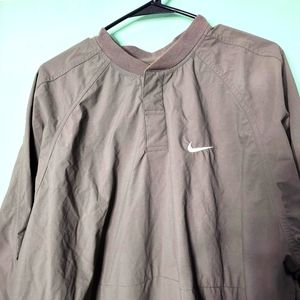 Vintage Green Nike Golf Pullover Olive Green Embroidered Nike Logo Jacket size L